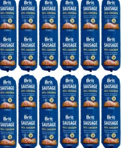 Brit Premium Chicken -koiranmakkara 800 g x 12