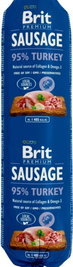 Brit Premium Koiranmakkara Turkey 12 x 800 g