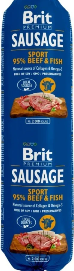Brit Premium Koiranmakkara Beef & Fish SPORT 12 x 800 g