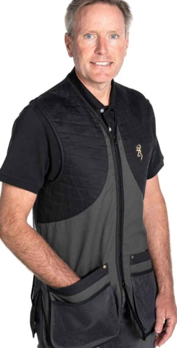 Browning Classic Shooting Vest ampumaliivi, tummanharmaa