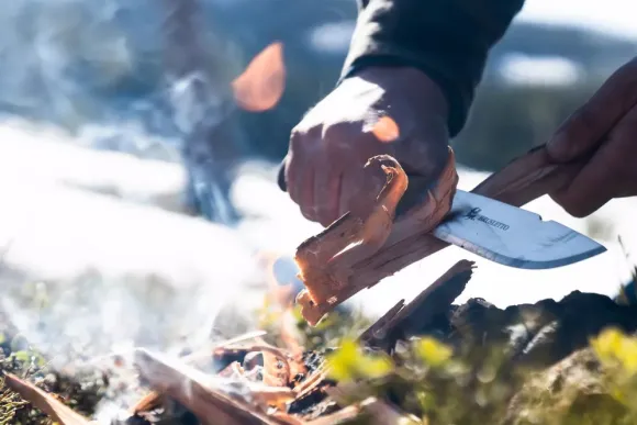 Brusletto Villmarka -puukko, pieni, Olive Light