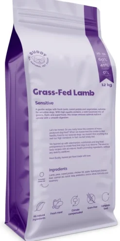 Buddy Grass-Fed Lamb kuivaruoka, 12 kg