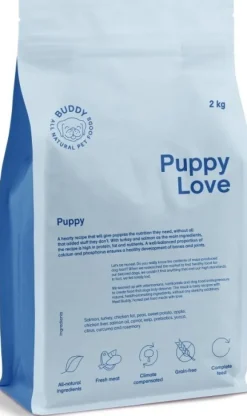 Buddy Puppy Love pentujen kuivaruoka, 2 kg