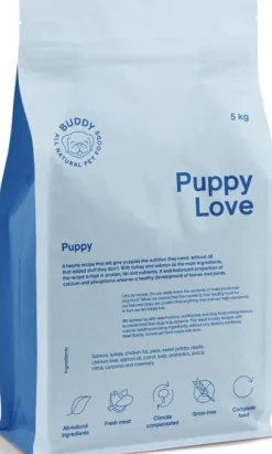 Buddy Puppy Love pentujen kuivaruoka, 5 kg