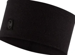 Buff Merino Wide Headband Solid merinopanta, musta