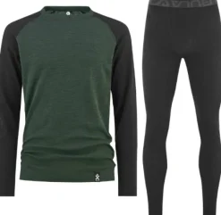 Bula Norm Merino Wool Crew + Pant kerrasto, Black