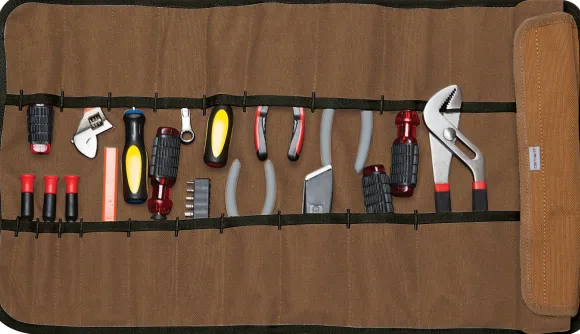 Carhartt 18 Pocket Utility Roll työkalurulla, Carhartt® Brown