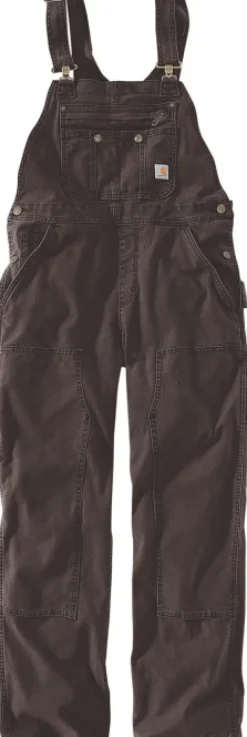 Carhartt Crawford Bib Overall naisten haalari, tummanruskea