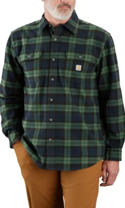 Carhartt Flannel L/S Plaid Shirt paita, Frosted Balsam