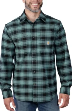 Carhartt Flannel L/S Plaid Shirt flanellipaita, vaaleansininen