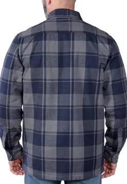Carhartt Flannel Sherpa Lined Shirt Jacket flanellipaita, sininen