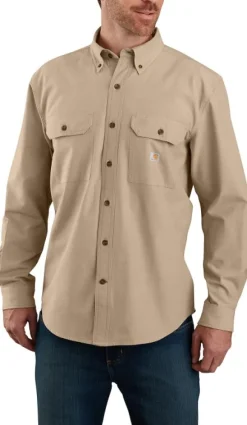 Carhartt Loose Chambray L/S Shirt paita, Dark Tan Chambray