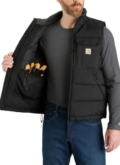 Carhartt Loose Fit Midweight Insulated Vest vuorillinen liivi, musta