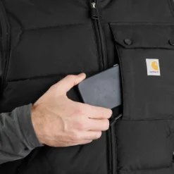 Carhartt Loose Fit Midweight Insulated Vest vuorillinen liivi, musta
