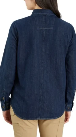 Carhartt Midweight Denim L/S Shirt Zion naisten farkkupaita