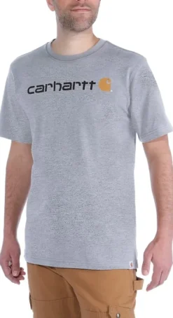 Carhartt M's Core Logo T-Shirt S-S Heather Grey