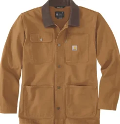 Carhartt M's Duck Loose Fit Chore Coat Carhartt® Brown