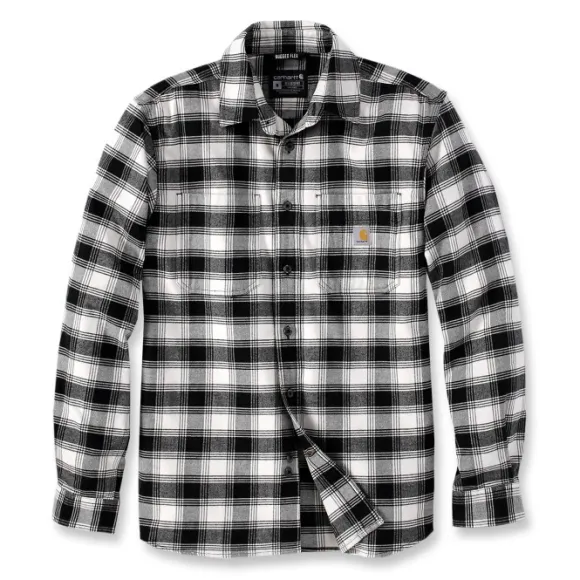 Carhartt M's Flannel L/S Plaid Shirt Malt