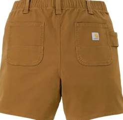 Carhartt Relaxed Fit Canvas Work Short naisten shortsit, Carhartt® Brown