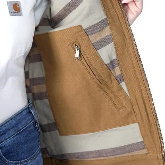Carhartt Relaxed Fit Canvas Detroit Jacket naisten takki, Carhartt® Brown