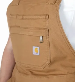 Carhartt Relaxed Fit Canvas Shortall naisten shortsit, Carhartt Brown