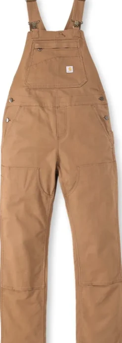 Carhartt Relaxed Fit Denim Bib Overal naisten haalarit, Carhartt® Brown