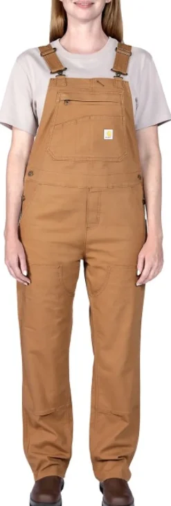 Carhartt Relaxed Fit Denim Bib Overal naisten haalarit, Carhartt® Brown