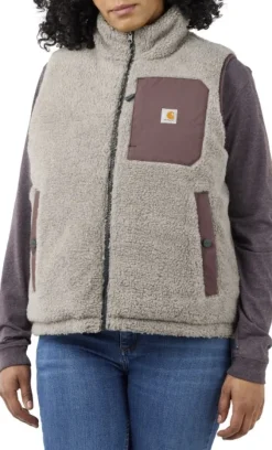 Carhartt Relaxed Midweight Utility Vest naisten käännettävä liivi, Nutmeg