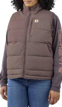 Carhartt Relaxed Midweight Utility Vest naisten käännettävä liivi, Nutmeg