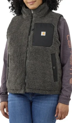 Carhartt Relaxed Midweight Utility Vest naisten käännettävä liivi, musta