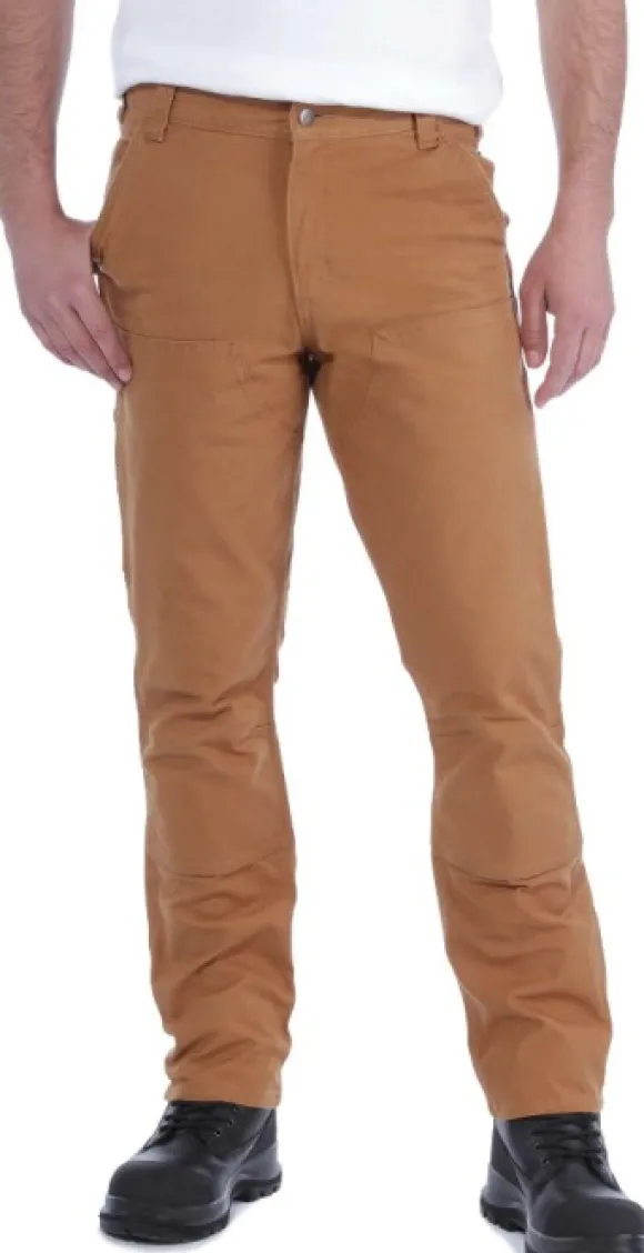 Carhartt Stretch Duck Double Front housut, Carhartt® Brown