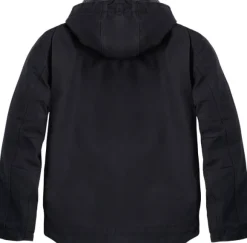 Carhartt Washed Duck Sherpa Lined Jacket takki, Black