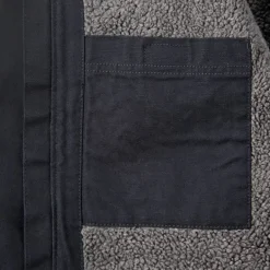 Carhartt Washed Duck Sherpa Lined Jacket takki, Black