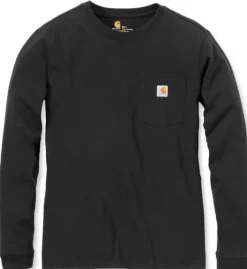 Carhartt Workwear Pocket Long Sleeve naisten paita, musta