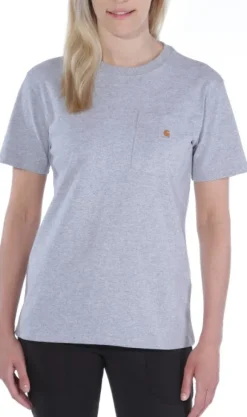 Carhartt Workwear Pocket S/S T-Shirt naisten t-paita, harmaa