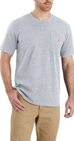 Carhartt Workwear Pocket S/S T-Shirt puuvillainen t-paita, harmaa