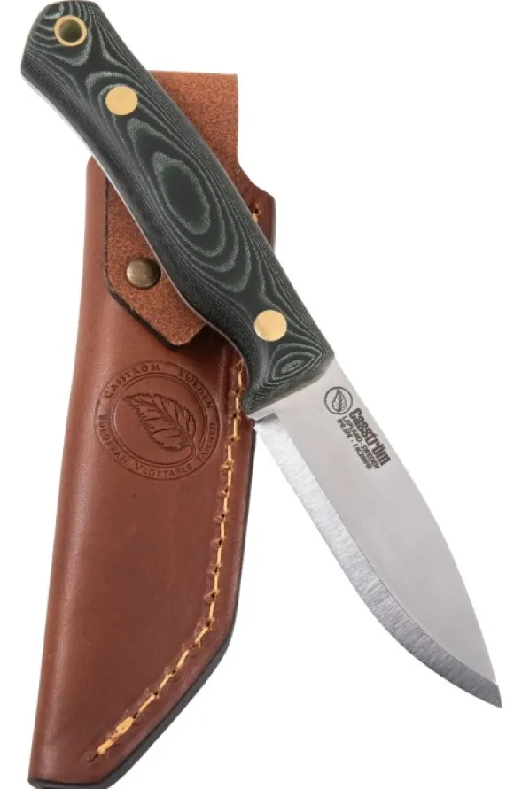 Casström No.8 SFK Grön Micarta veitsi