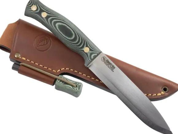 Casström No.14 Swedish Forest Knife puukko tulusraudalla, vihreä