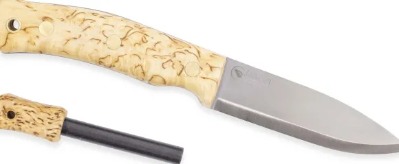 Casström No.10 Swedish Forest Knife Sleipner puukko kipinäraudalla, Masur/Scandi