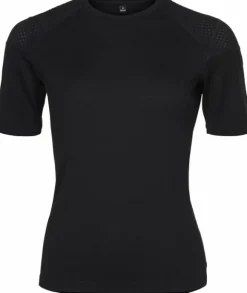 Catago May Short Sleeve O-Neck naisten aluspaita, musta