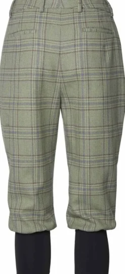 Chevalier Advie Tweed Breeks naisten polvihousut, Willow Green Checked