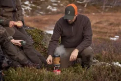 Chevalier Antony Half Zip Wool Pullover neulepaita, Antler Brown