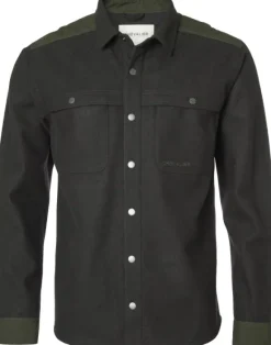 Chevalier Beat -fleecepaita, hiilenharmaa/vihreä