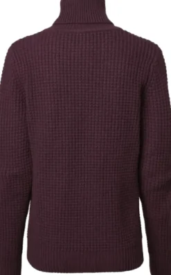 Chevalier Cherry Rollneck naisten poolopaita, viininpunainen