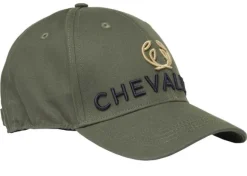 Chevalier Elm Logo Cap Forest puuvillainen lippalakki, sammaleenvihreä