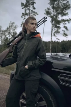 Chevalier Griffon -naisten metsästystakki, tummanvihreä