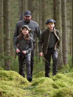 Chevalier Junior Teal Light Flannel Shirt Hemlock Green Checked