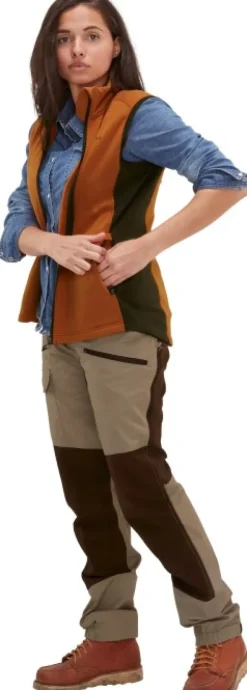 Chevalier Lenzie Fleece Vest Naisten Orange/Brown