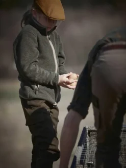 Chevalier Mainstone Jacket Junior lasten fleecetakki, maastonvihreä