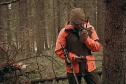 Chevalier Noux -metsästyspuku, vihreä-oranssi